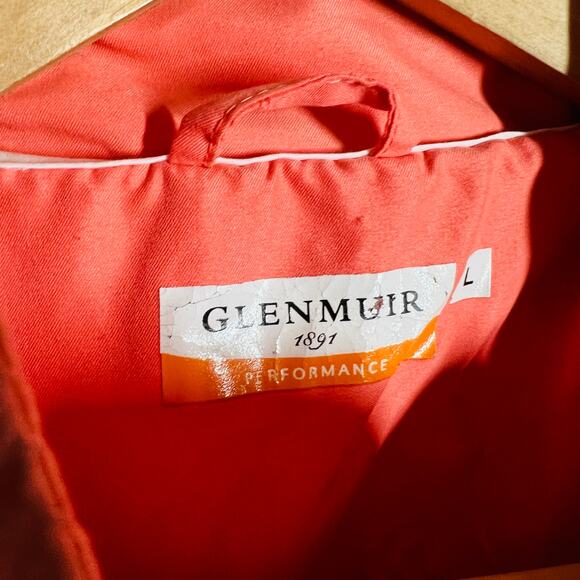 Glen Muir Short Sleeve Quarter Zip Pullover Top Casual Sport Peach - L - Picture 3 of 4